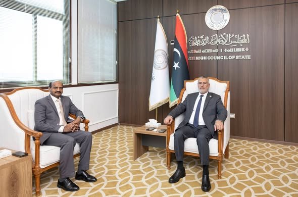  H.E. Mohamed Takala Receives Indian Ambassador Dr. Hifzur Rahman in Tripoli